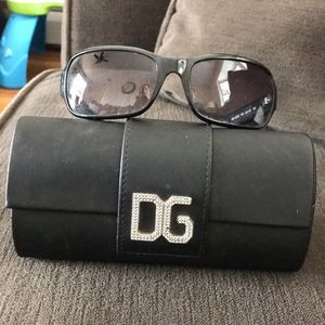 Dolce Gabbana Black sunglasses and hard case